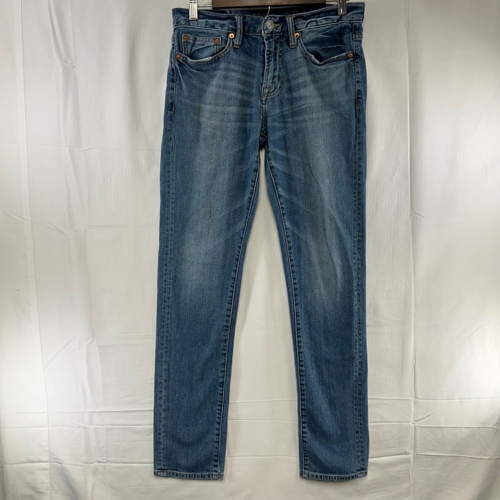 American Eagle Skinny Jeans Mens 30x34 Blue Medium Wash Stretch Denim
